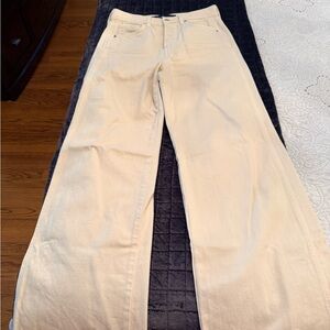 Veronica Beard Women's Cream Flare Jeans